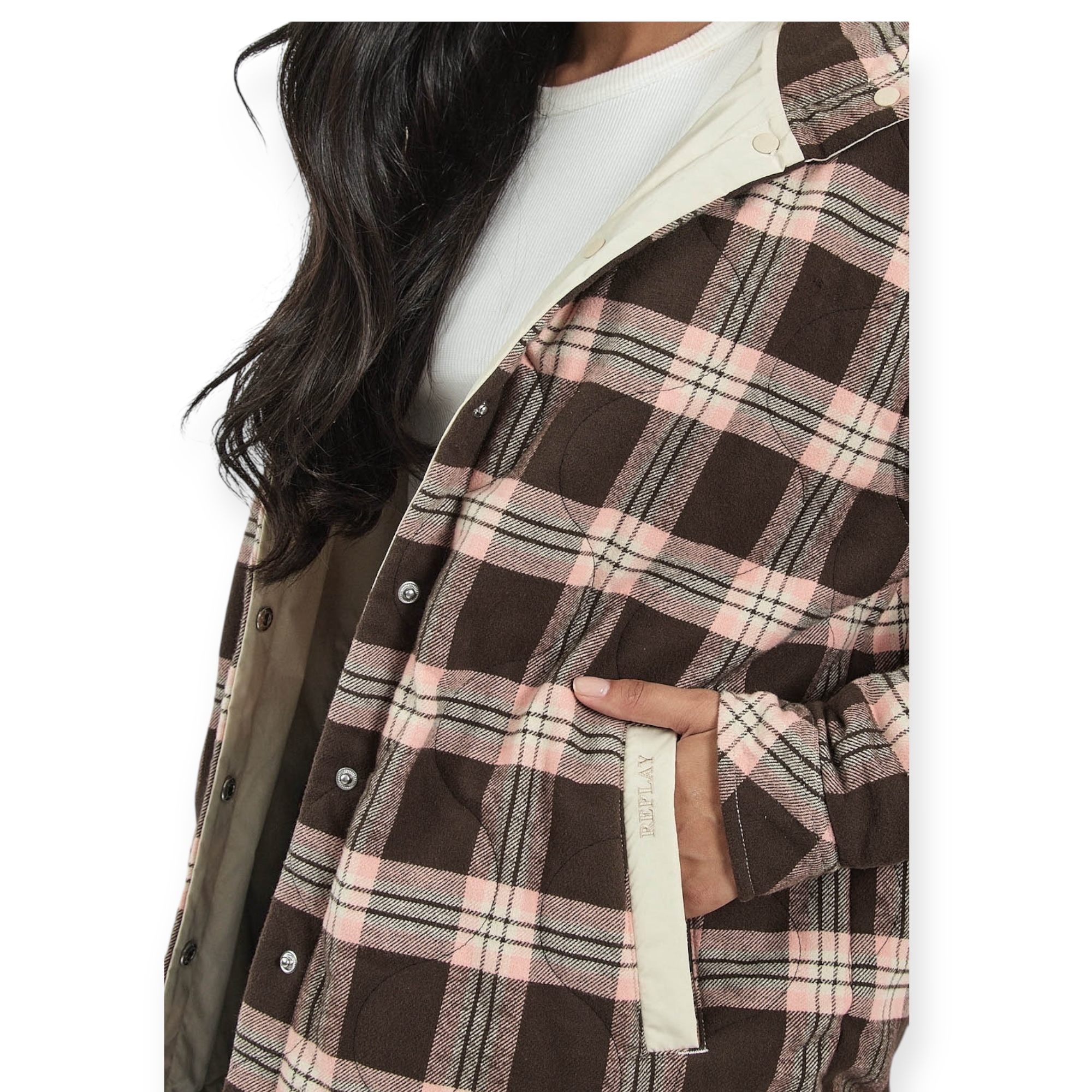 זקט דו צדדי REPLAY FLANEL JACKET