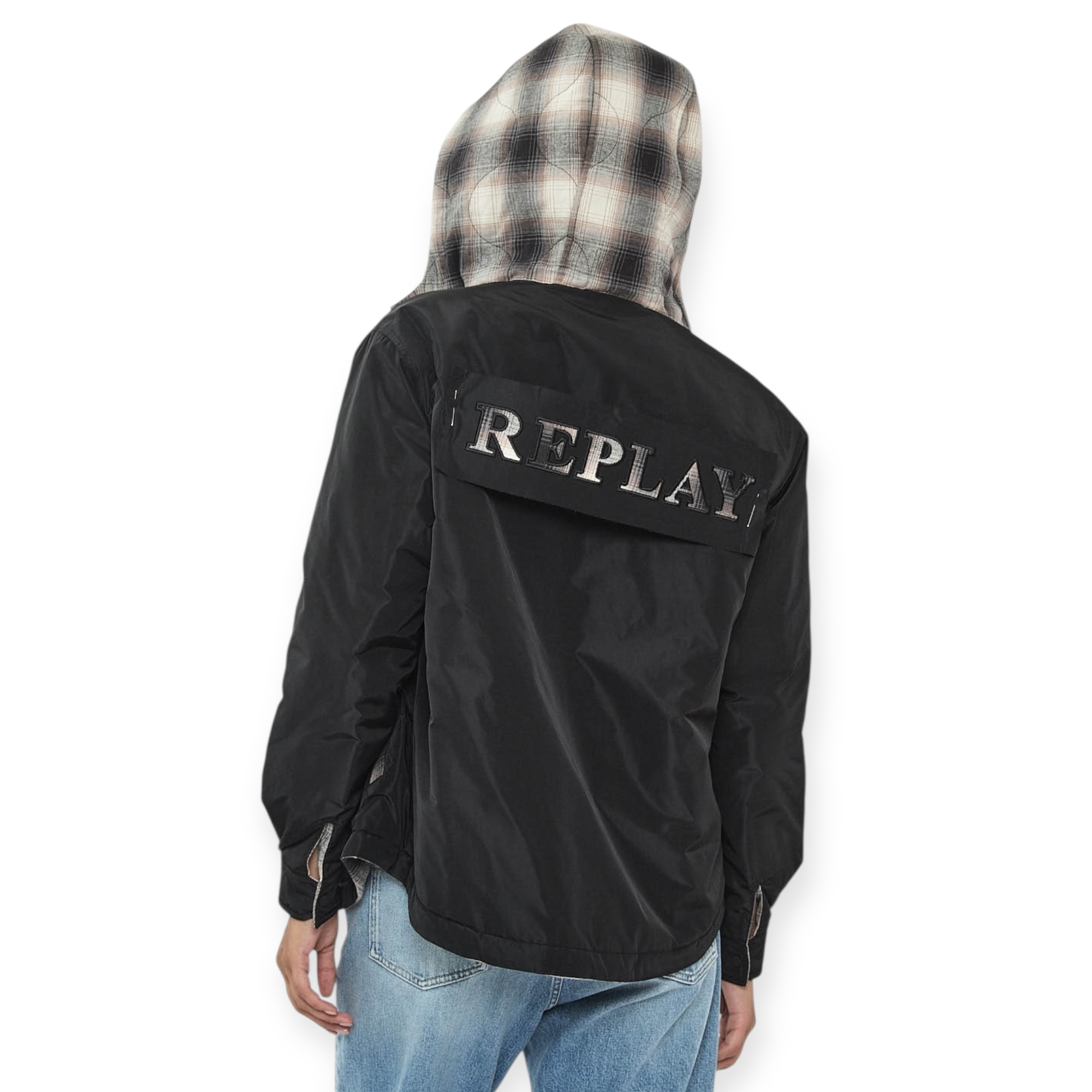 זקט דו צדדי REPLAY FLANEL JACKET