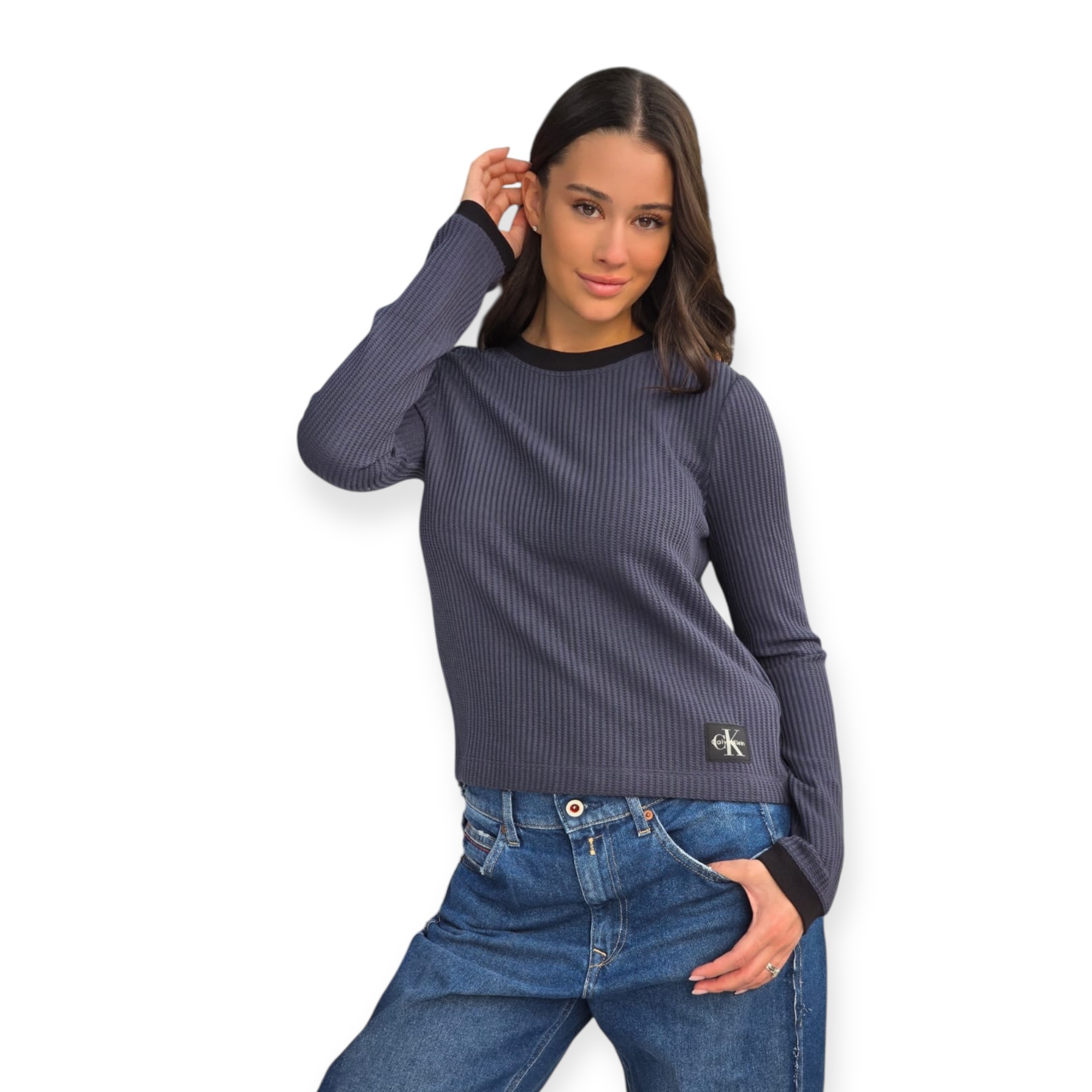 חולצה CALVIN KLEIN WAFFLE TEE