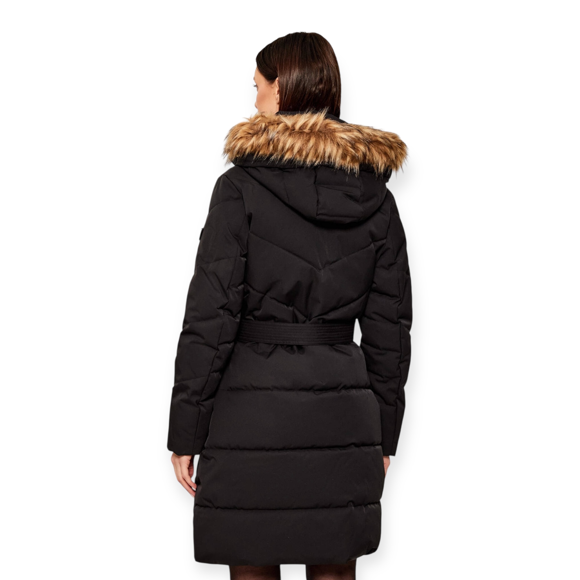 מעיל GUESS FATEMA BELTED PUFFER