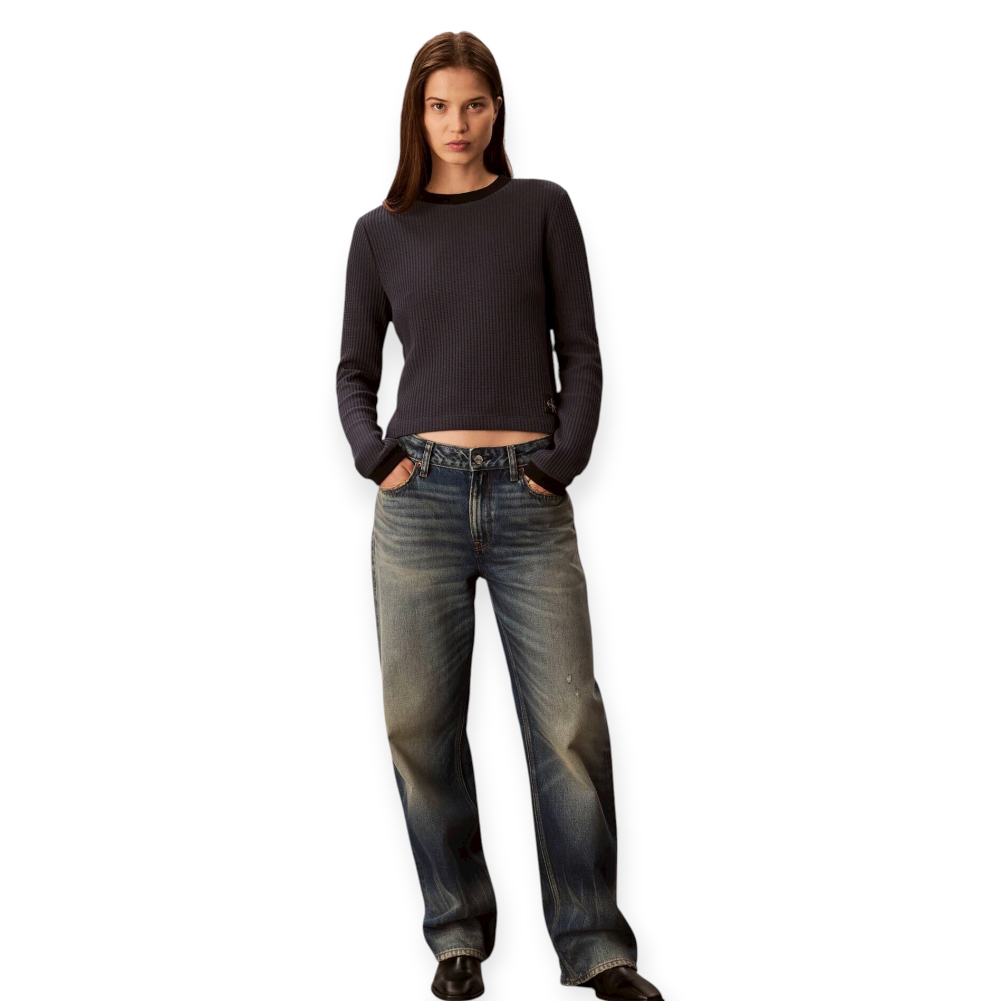 חולצה CALVIN KLEIN WAFFLE TEE