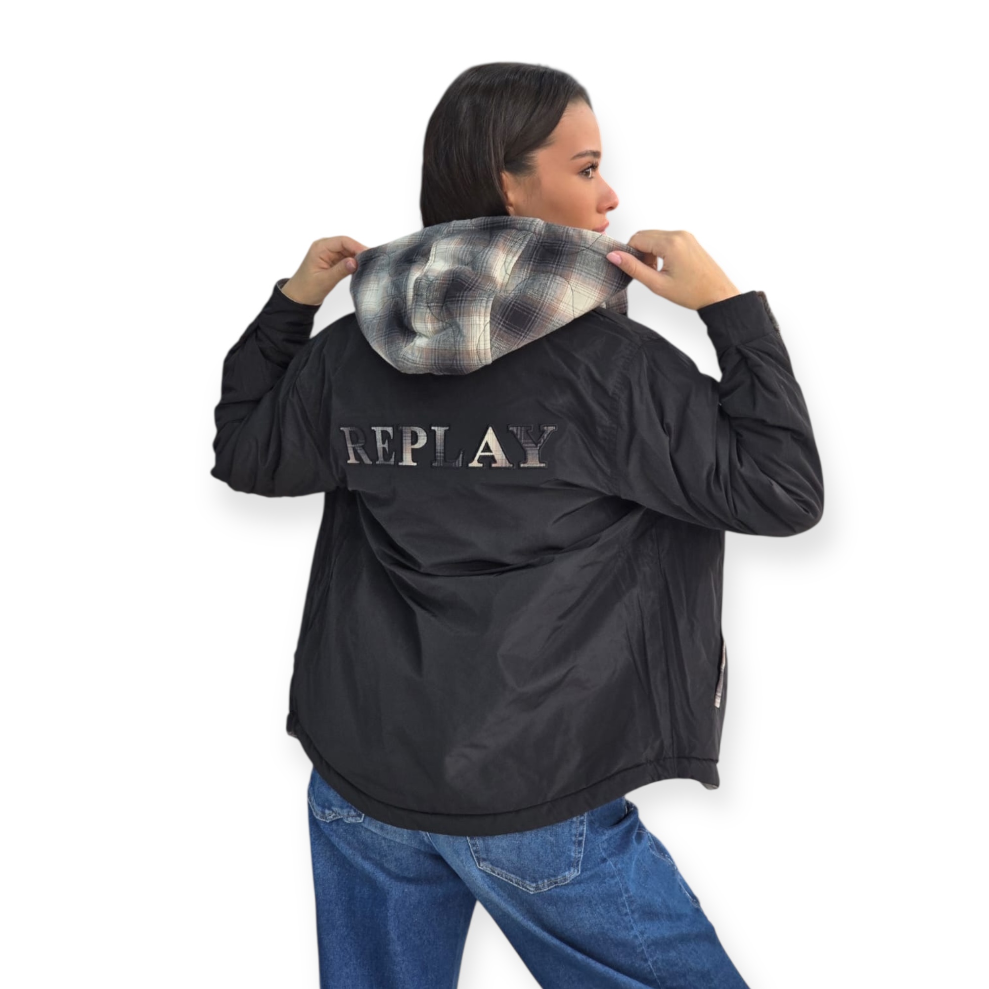 זקט דו צדדי REPLAY FLANEL JACKET