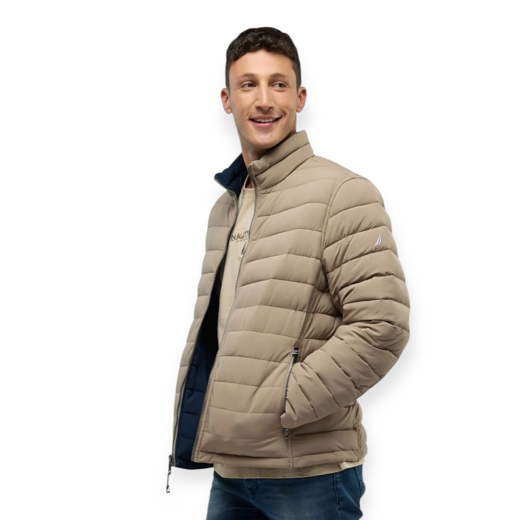 ג’קט פופר דו צדדי Nautica לגברים