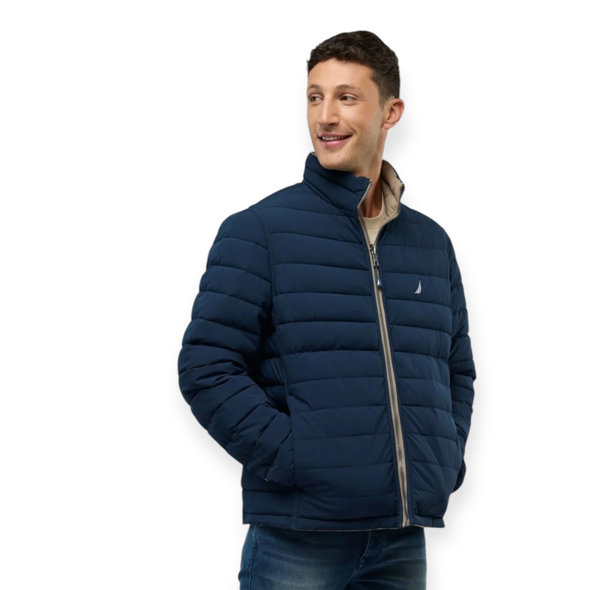 ג’קט פופר דו צדדי Nautica לגברים