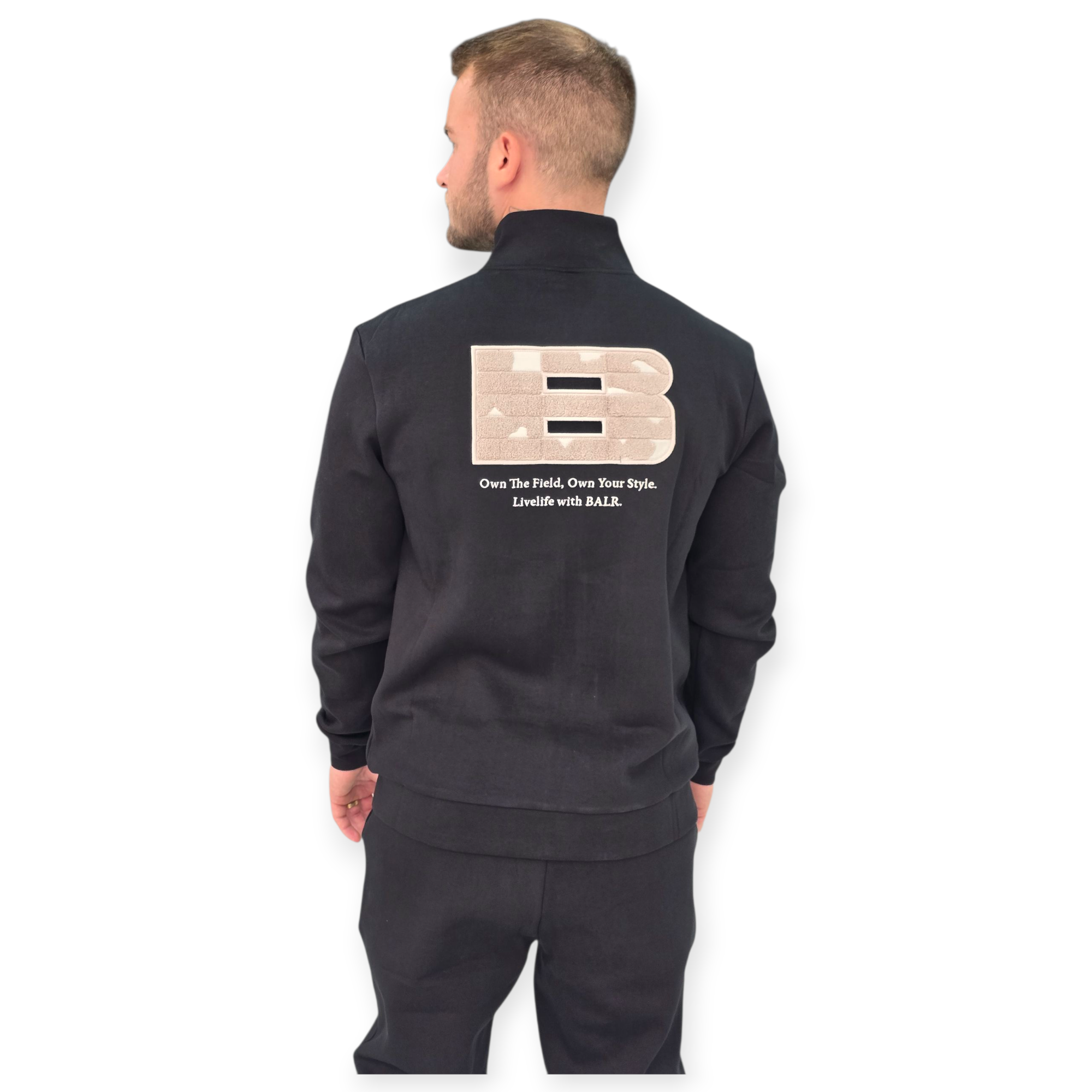 חולצה BALR KNIT COLLAR FULL ZIP TOP חולצה BALR KNIT COLLAR FULL ZIP TOP