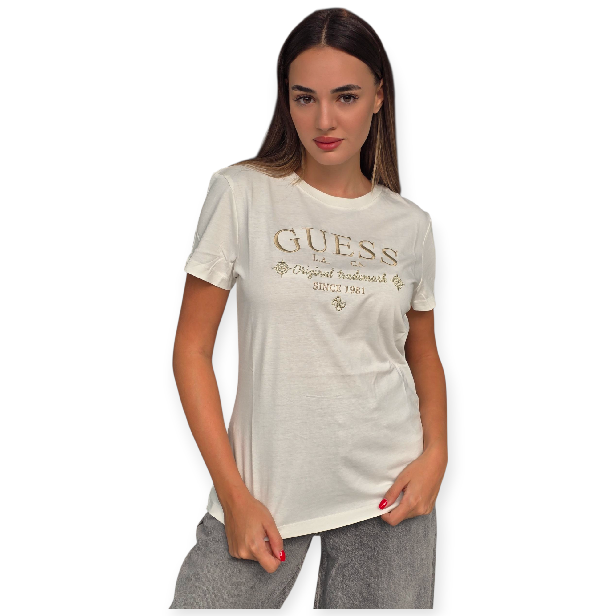 חולצה GUESS GLORIA SS TEE חולצה GUESS GLORIA SS TEE