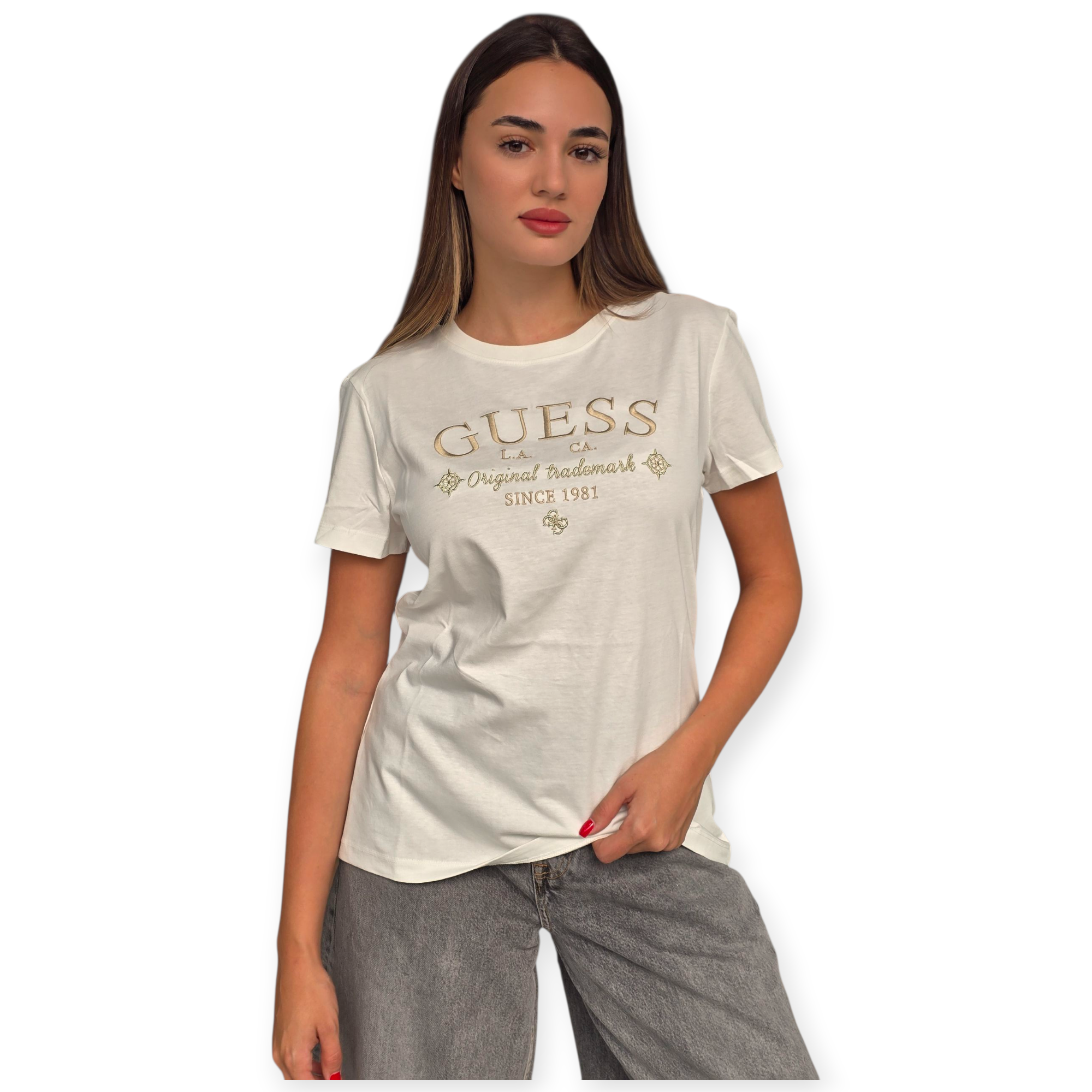 חולצה GUESS GLORIA SS TEE חולצה GUESS GLORIA SS TEE
