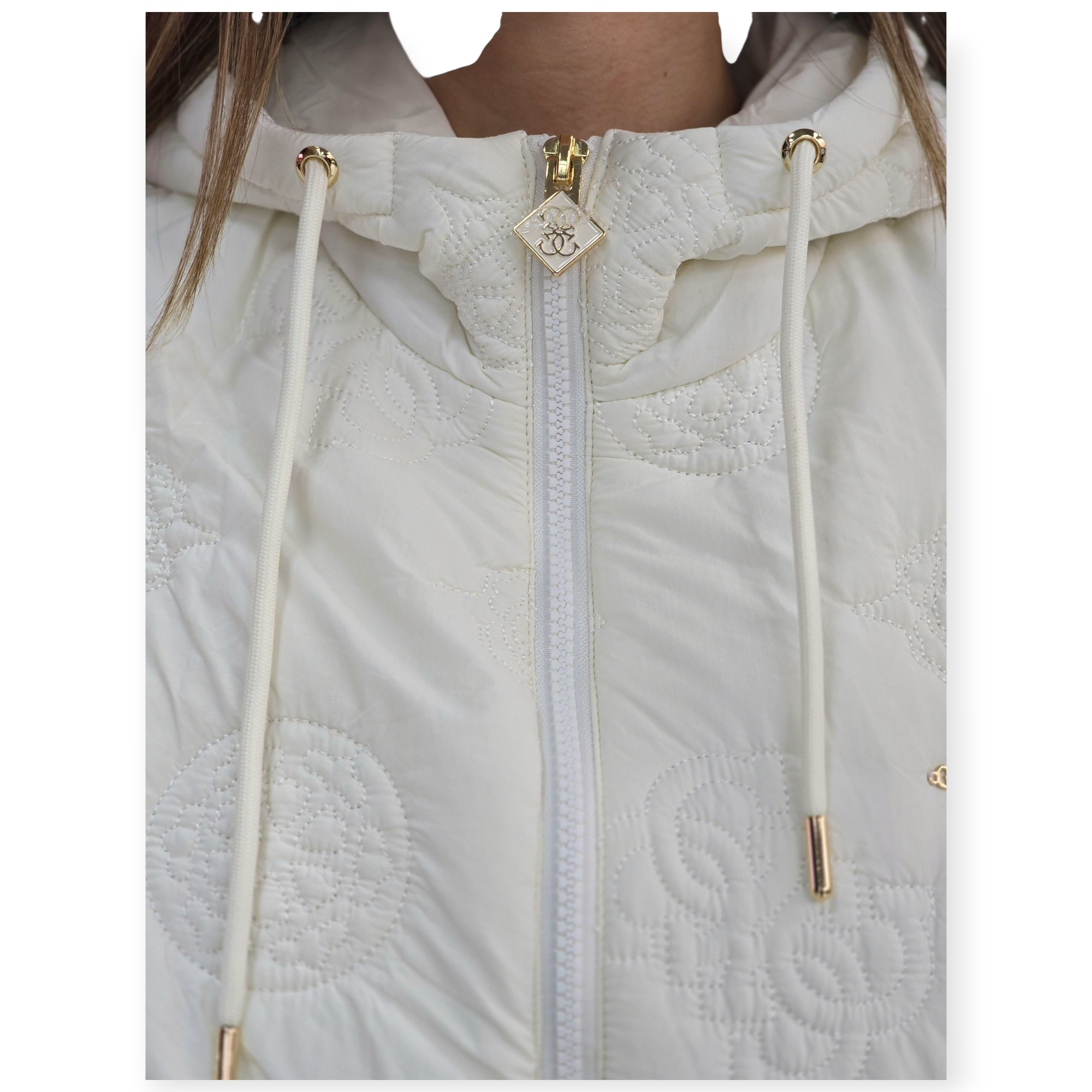 זקט GUESS HOODIE PUFFER JACKET זקט GUESS HOODIE PUFFER JACKET