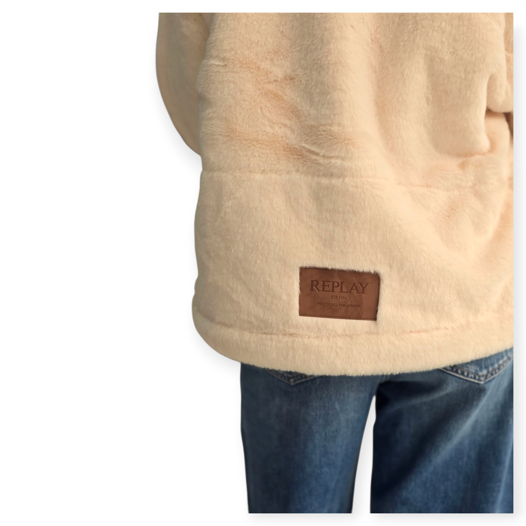 זקט פרווה REPLAY FUR JACKET זקט פרווה REPLAY FUR JACKET