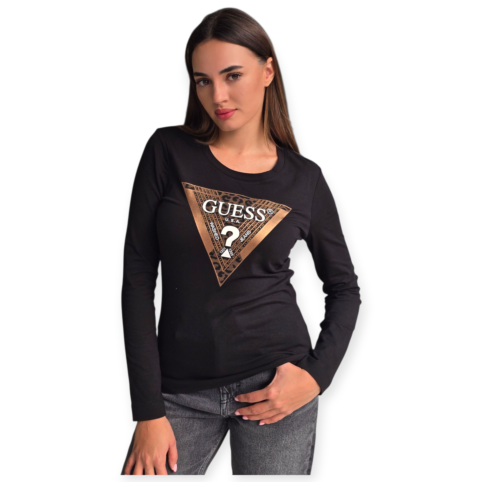 חולצה GUESS LEO LS TEE חולצה GUESS LEO LS TEE