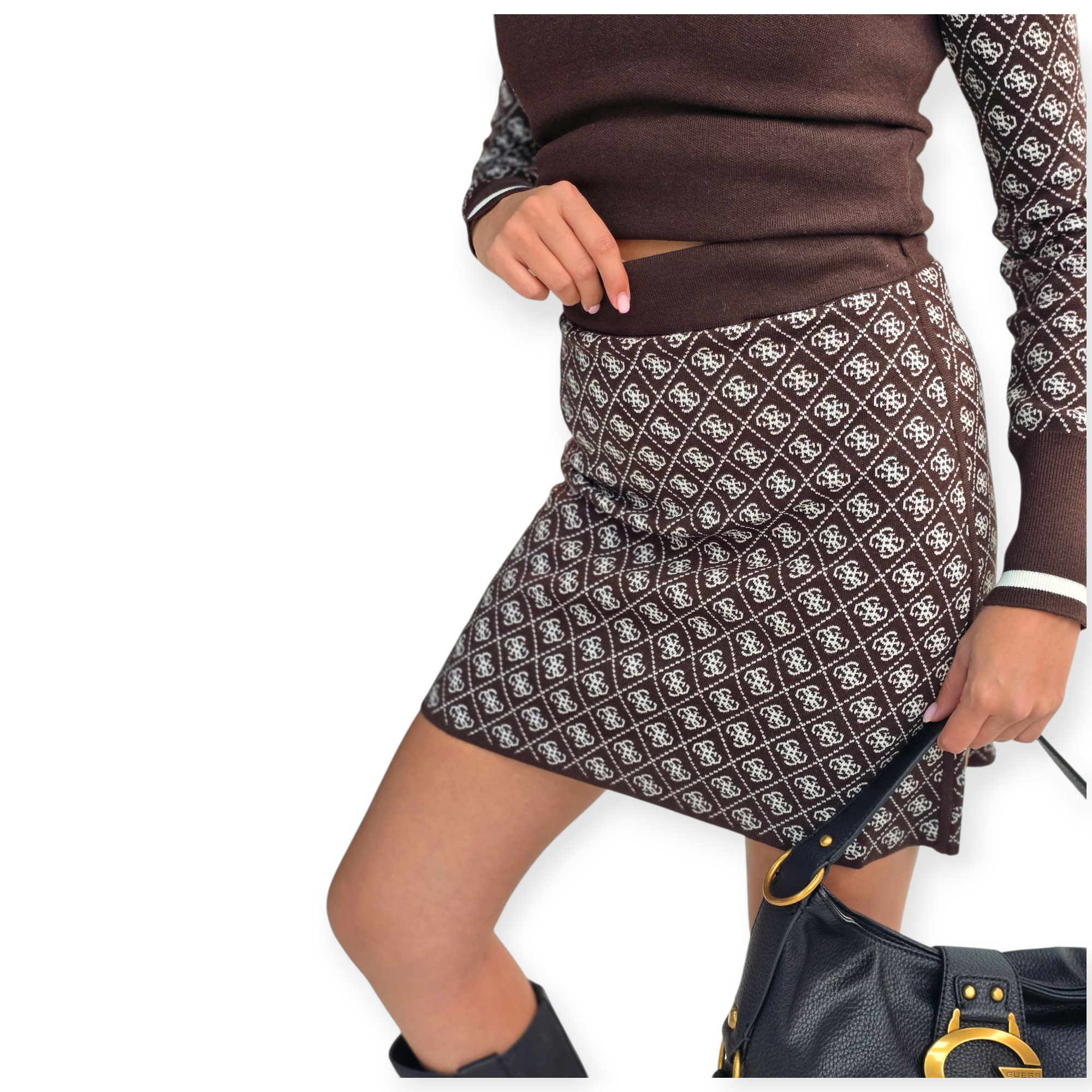 חצאית סריג GUESS AUBREY SKIRT חצאית סריג GUESS AUBREY SKIRT