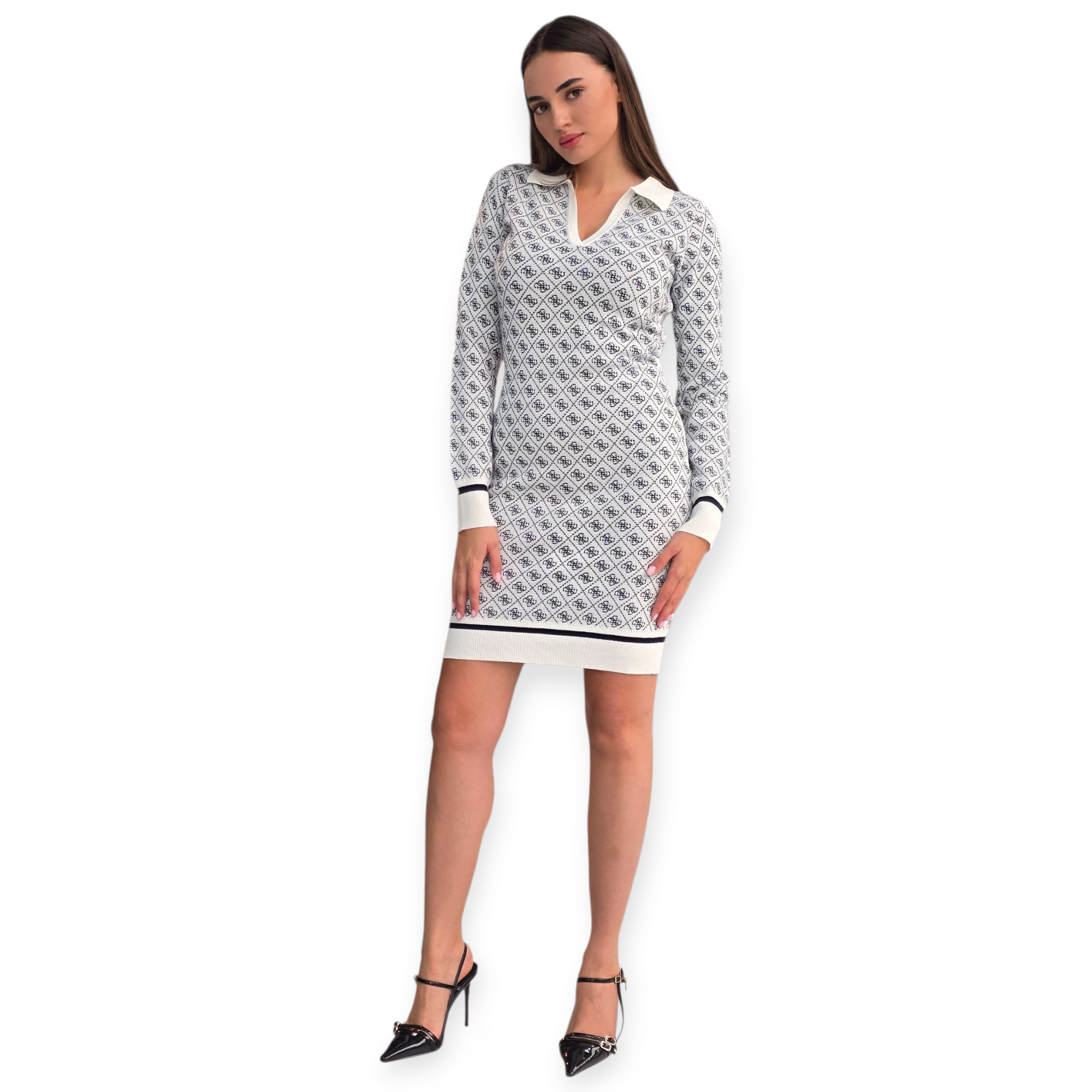 שמלה GUESS POLO SWEATER DRESS שמלה GUESS POLO SWEATER DRESS