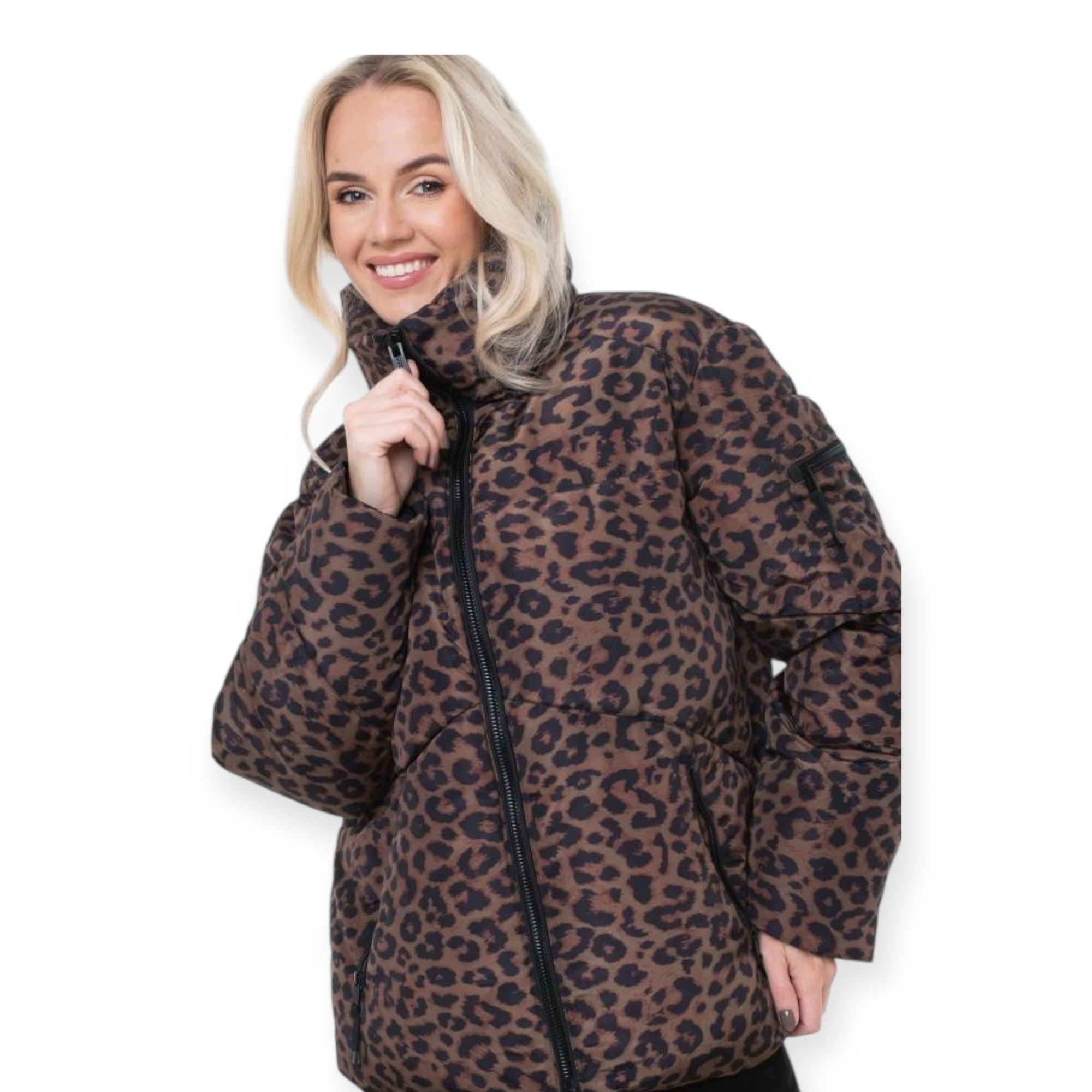 מעיל GUESS MARTINA CROP PUFFA מעיל GUESS MARTINA CROP PUFFA