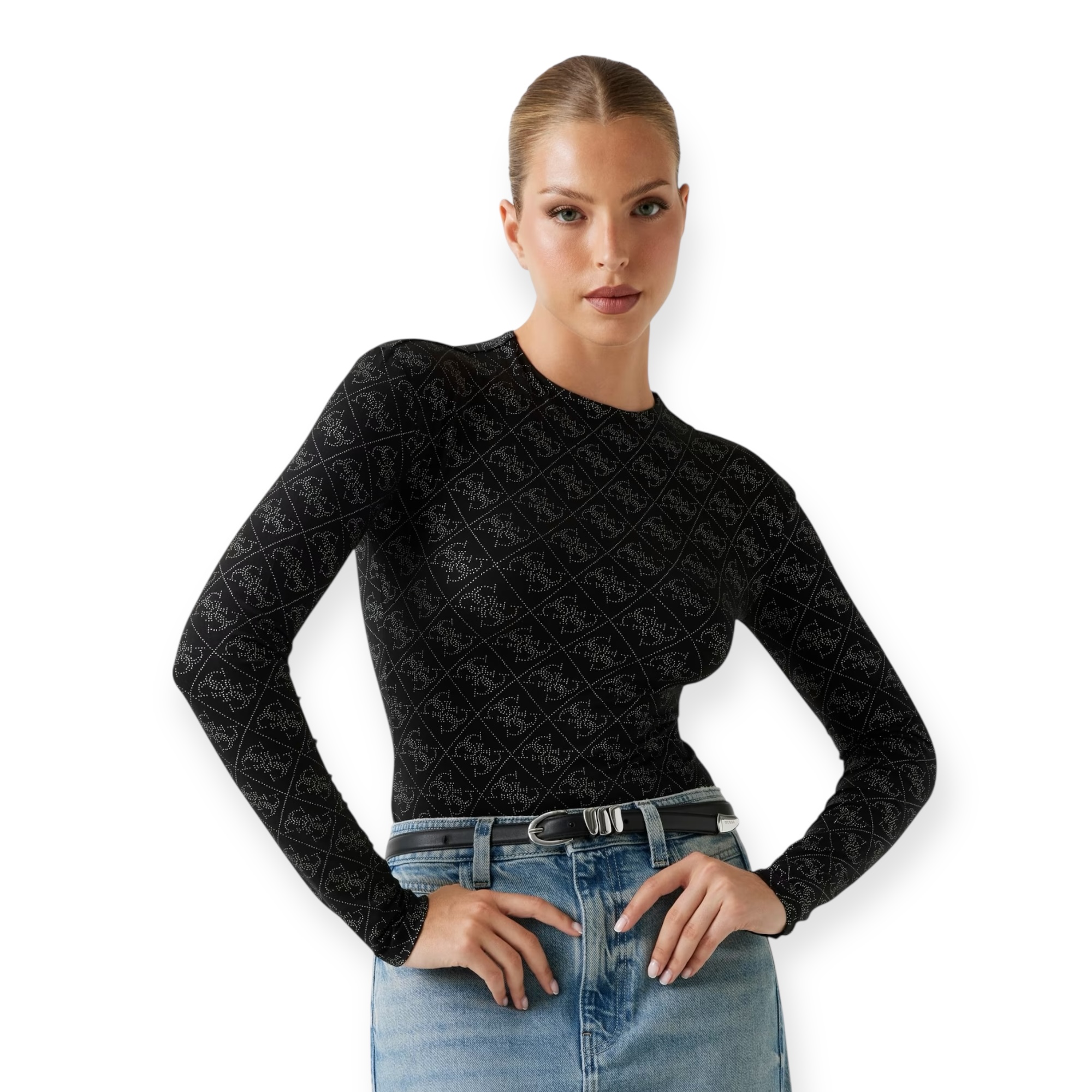 בגד גוף GUESS TEODORA LS BODYSUIT בגד גוף GUESS TEODORA LS BODYSUIT