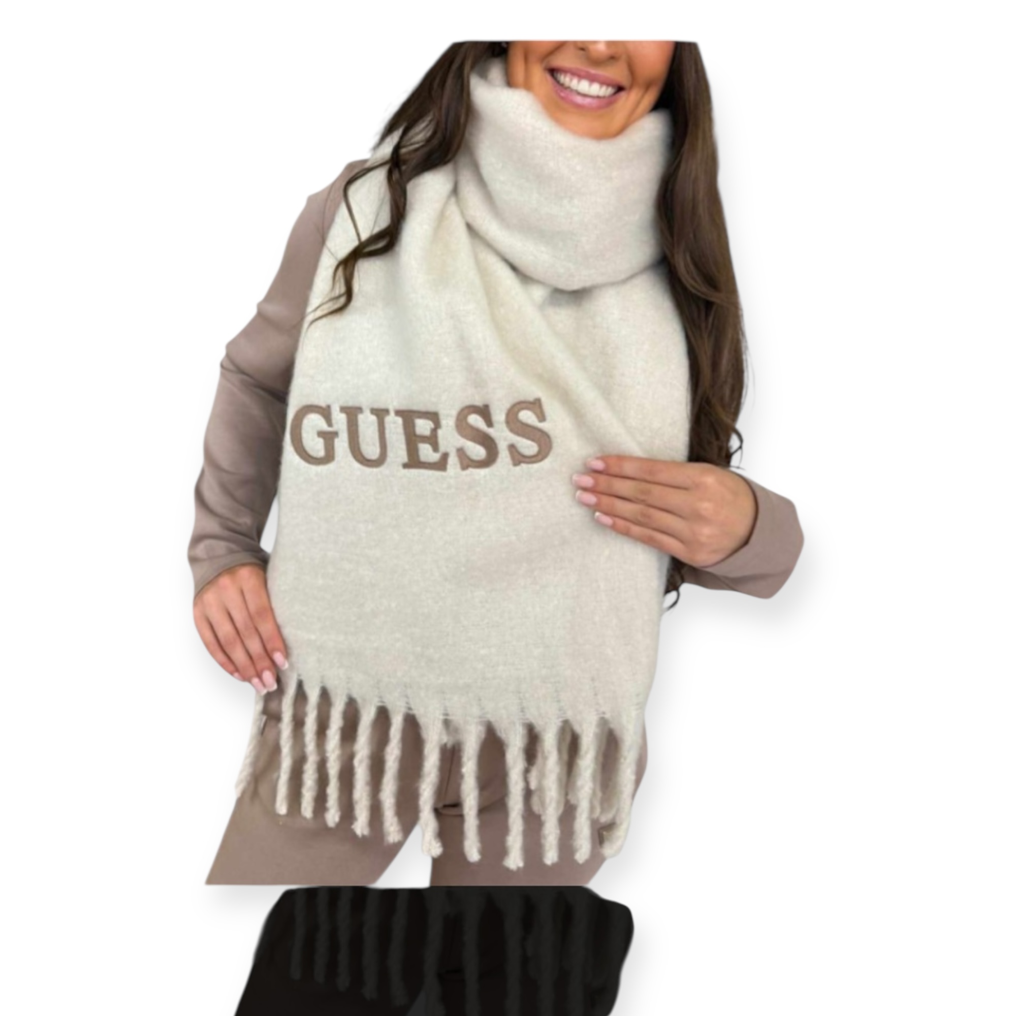 צעיף GUESS MARZIA SCARF SWEATER צעיף GUESS MARZIA SCARF SWEATER