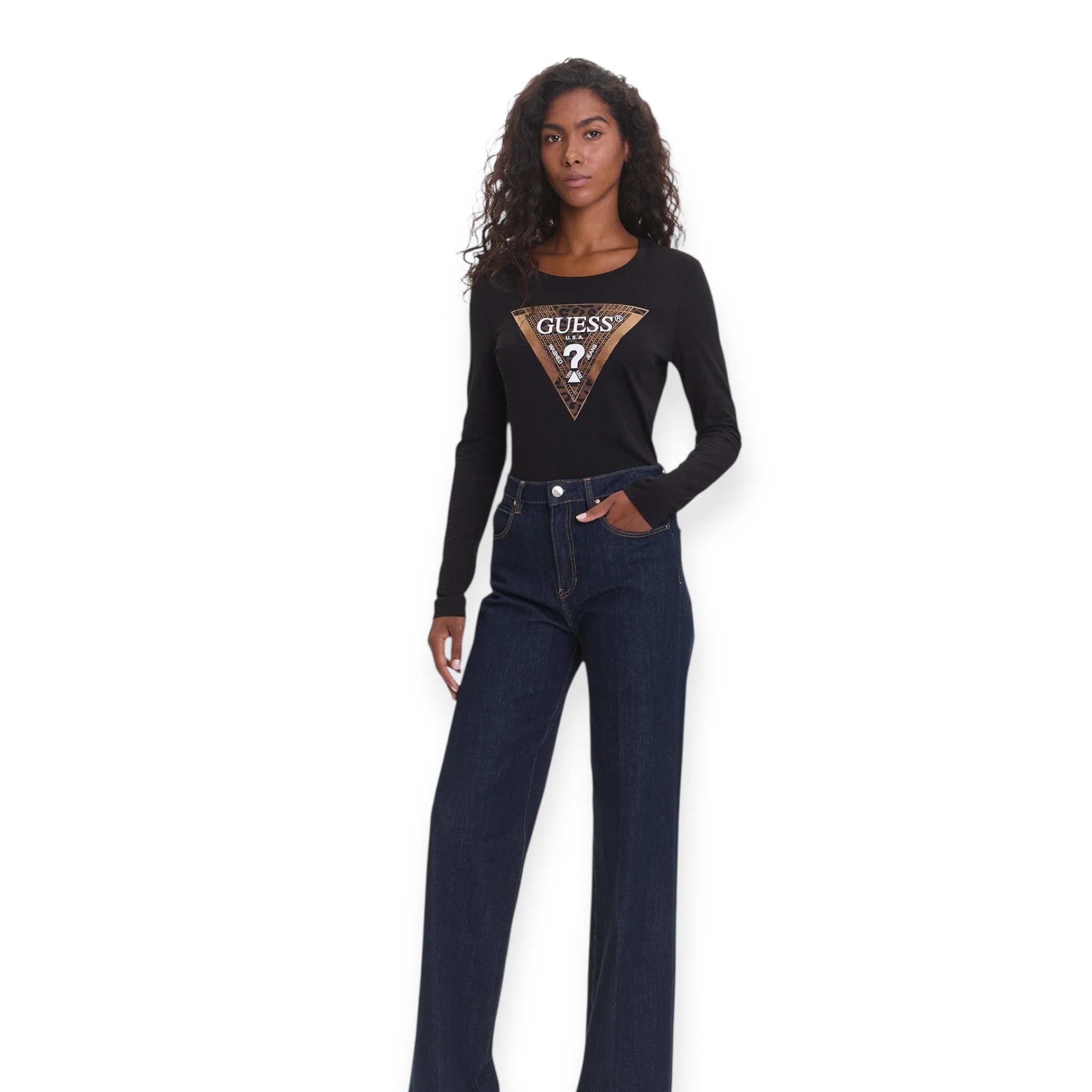 חולצה GUESS LEO LS TEE חולצה GUESS LEO LS TEE