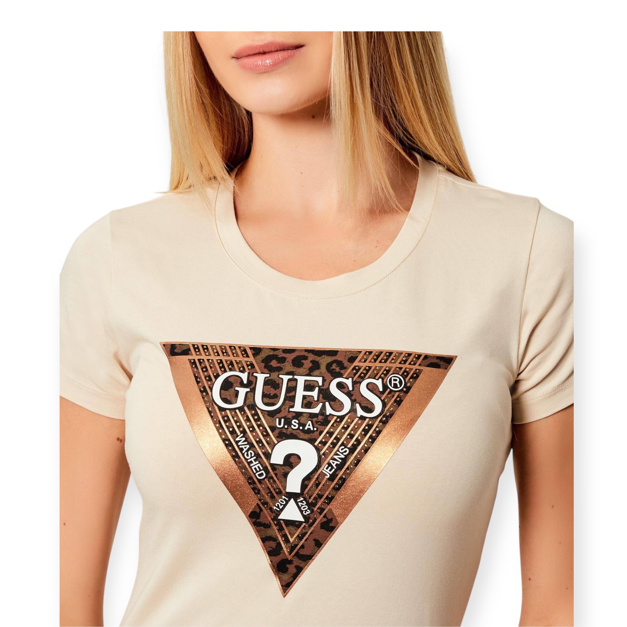 חולצה GUESS LEO SS TEE חולצה GUESS LEO SS TEE