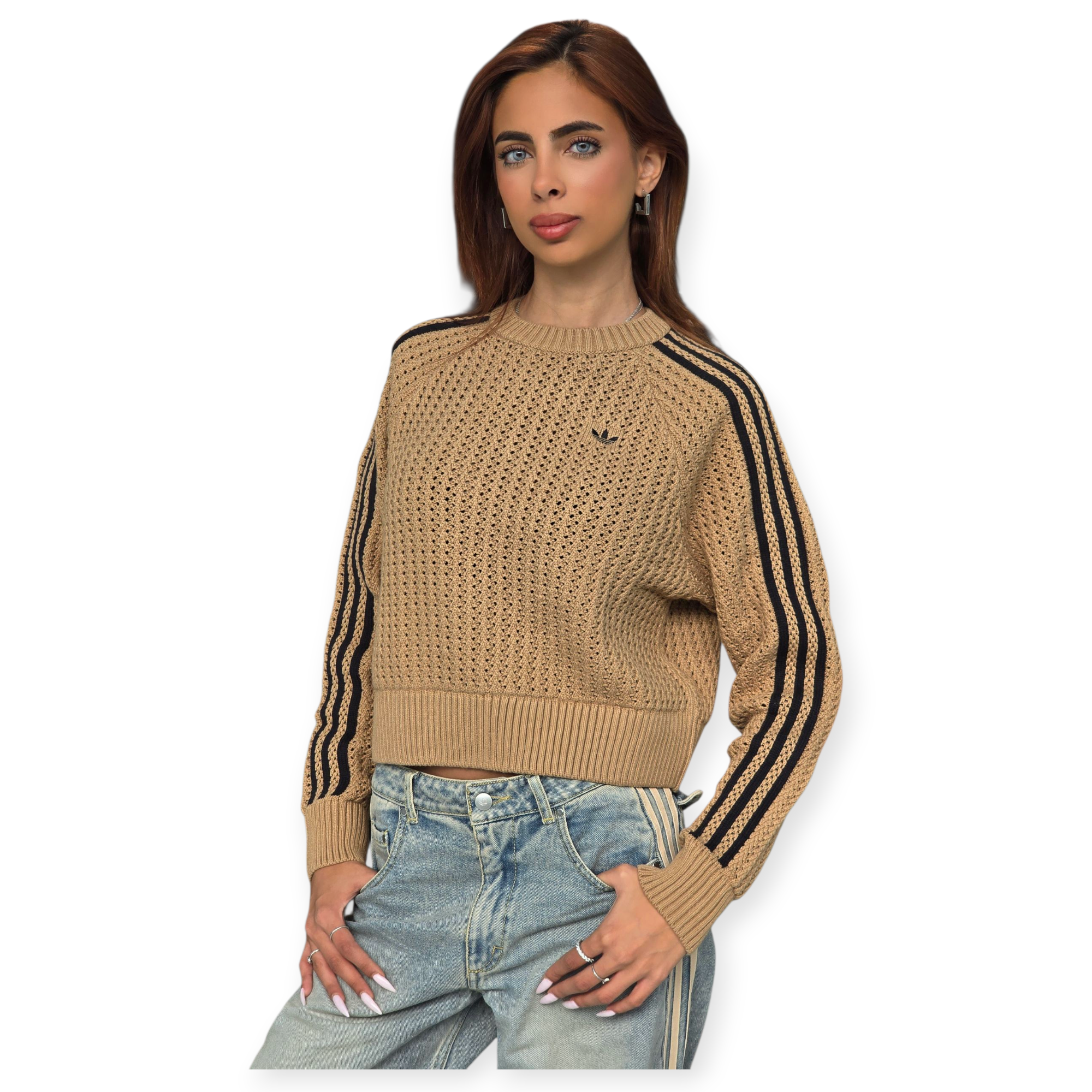 חולצה ADIDAS KNITTED CREW CARDBO חולצה ADIDAS KNITTED CREW CARDBO