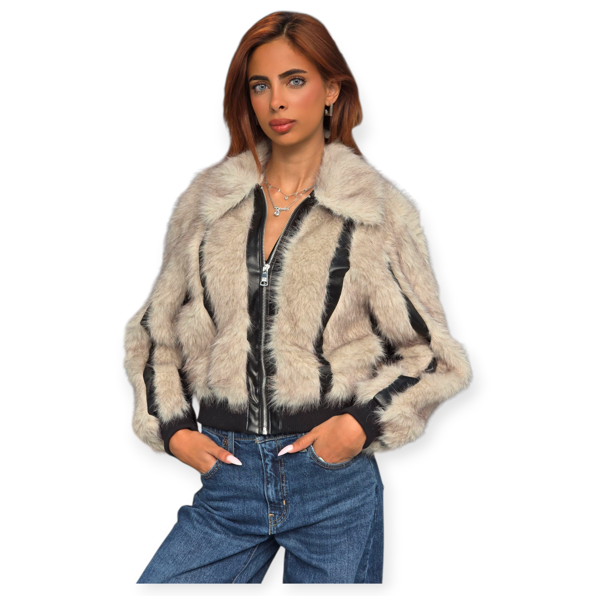 מעיל STEVE MADDEN NATURAL JACKET מעיל STEVE MADDEN NATURAL JACKET